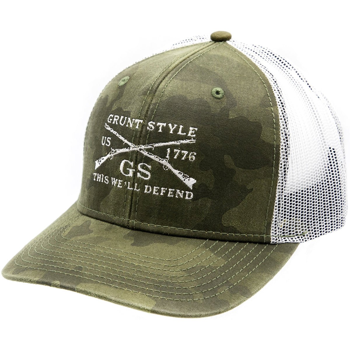 Grunt Style Embroidered Logo Hat - Camo - Forza Sports