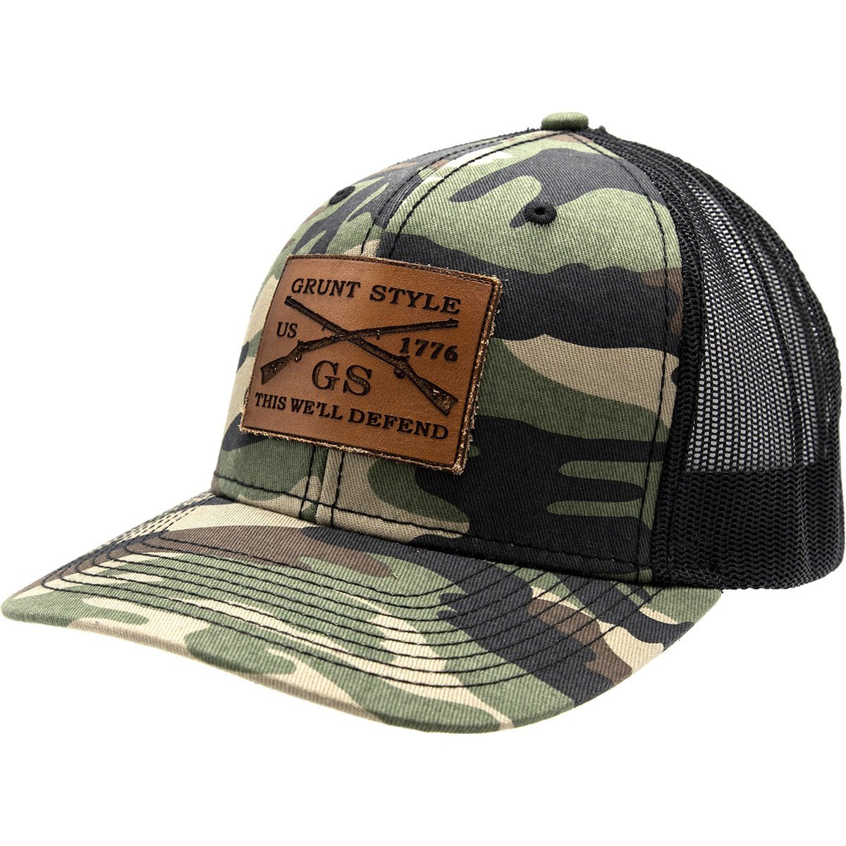 Grunt Style Faux Leather Logo Hat - Forza Sports