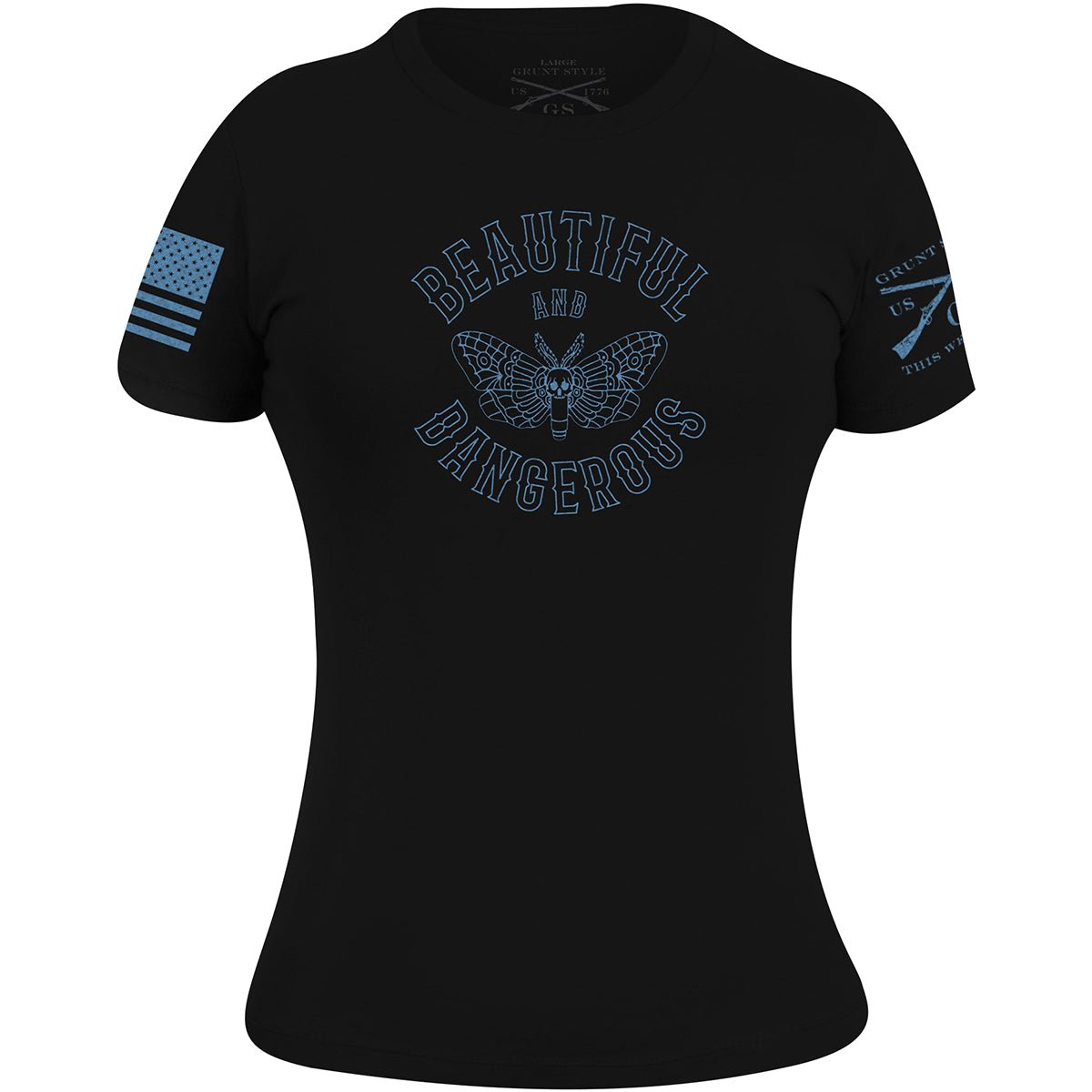 Grunt Style Women's Beautiful and Dangerous T-Shirt - Black - Forza Sports