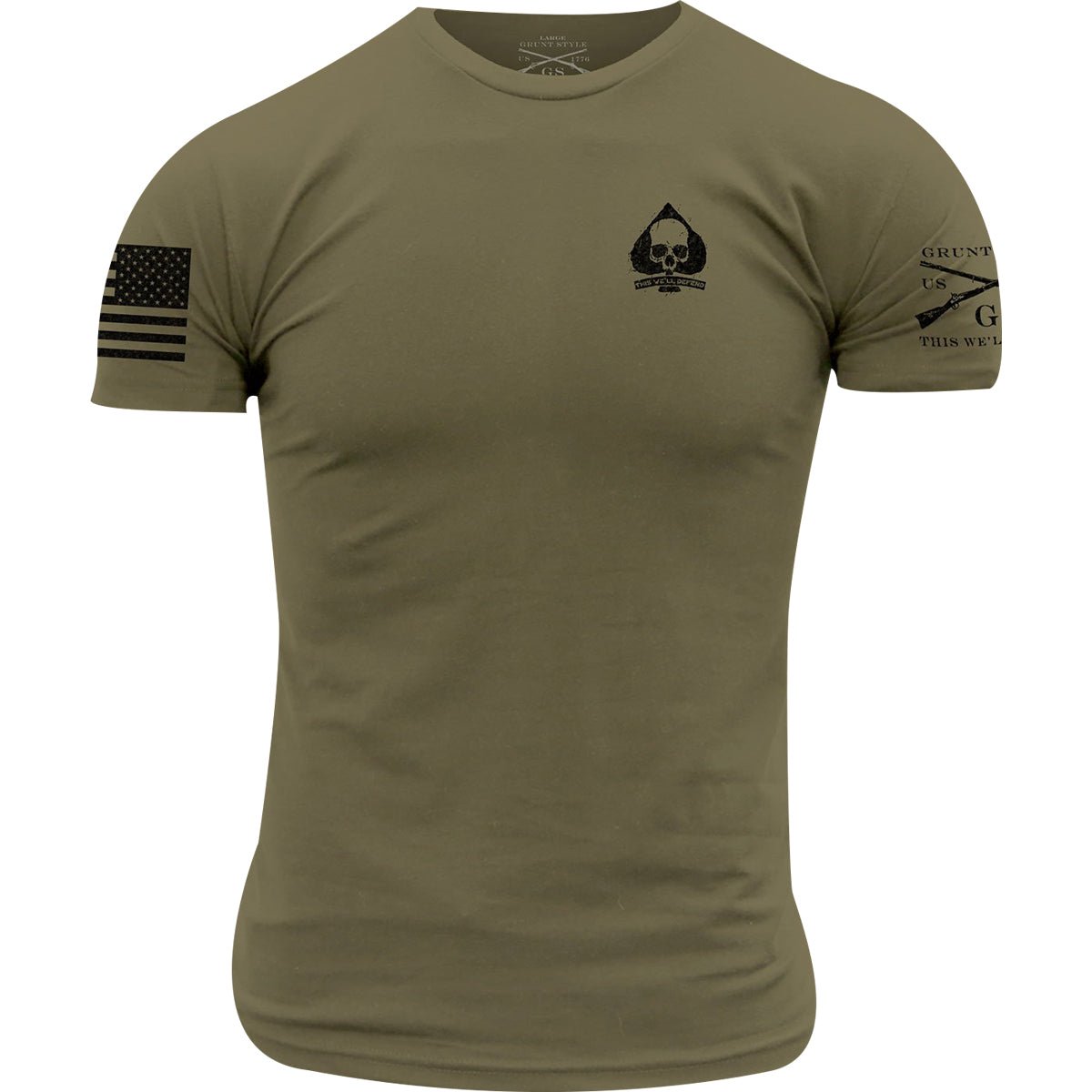 Grunt Style Patriot Seal T-Shirt - Military Green - Forza Sports