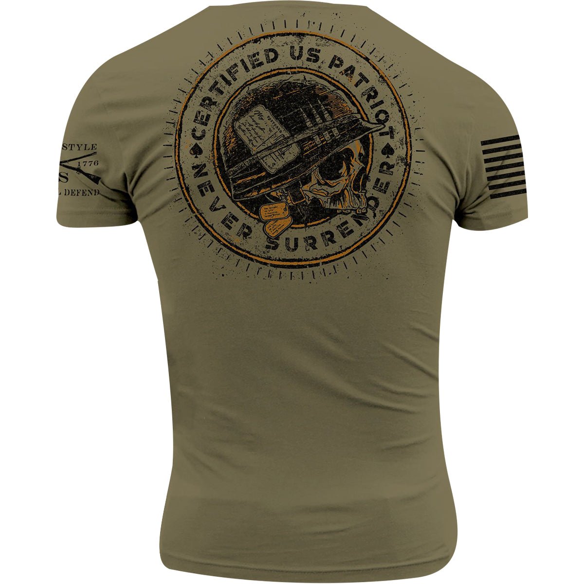 Grunt Style Patriot Seal T-Shirt - Military Green - Forza Sports