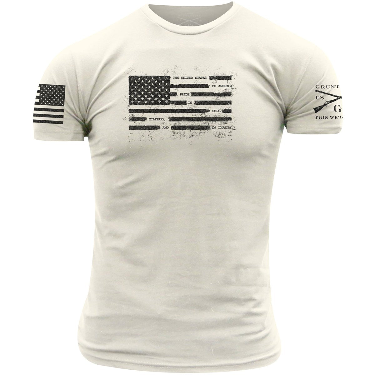 Grunt Style Pride Redacted T-Shirt - White - Forza Sports