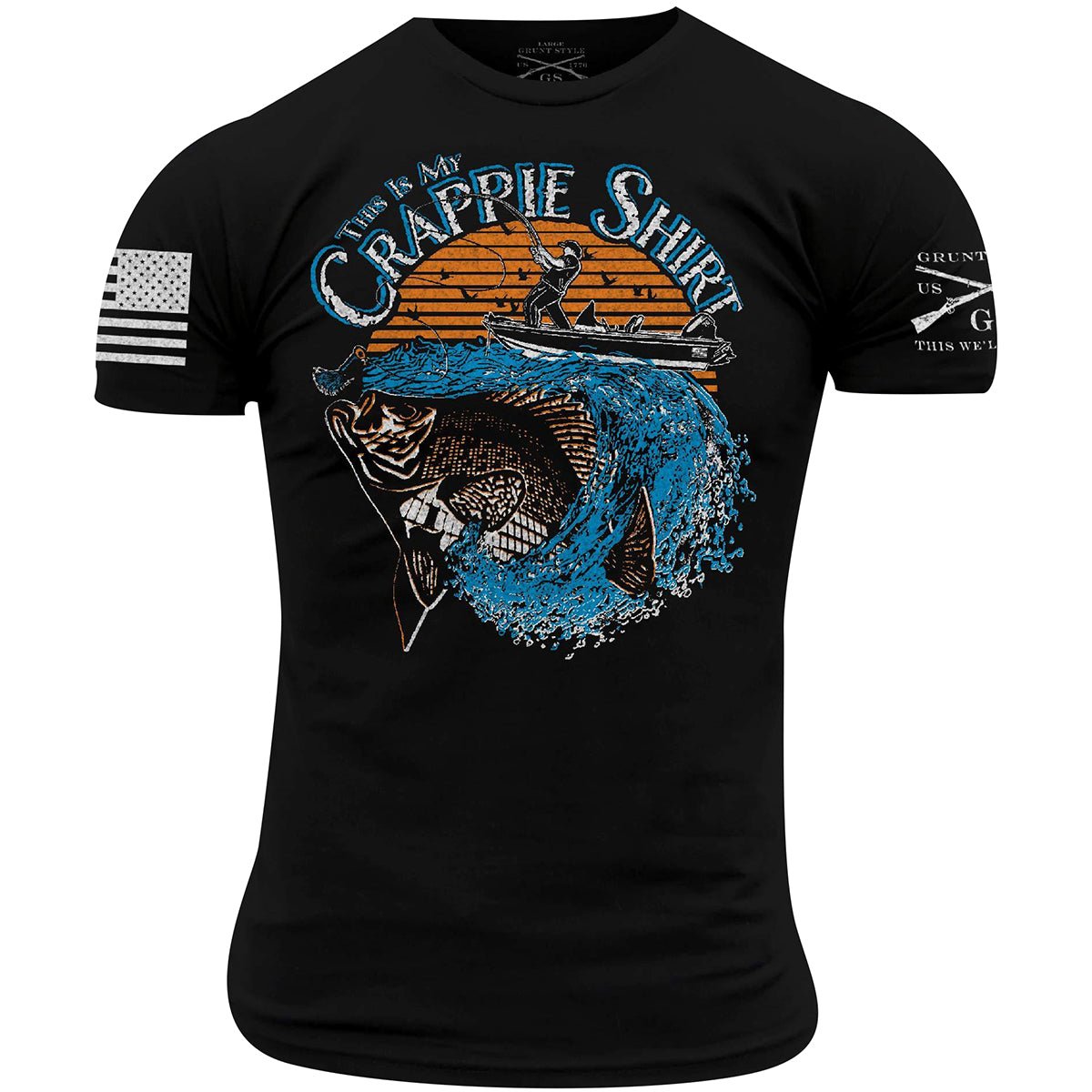 Grunt Style This Is My Crappie T-Shirt - Black - Forza Sports