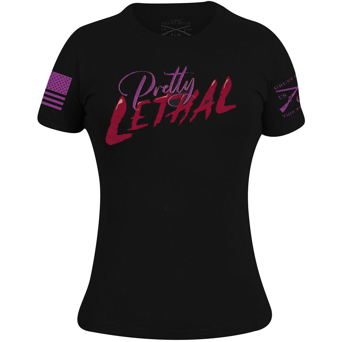 Grunt Style Women's Pretty Lethal T-Shirt - Black - Forza Sports