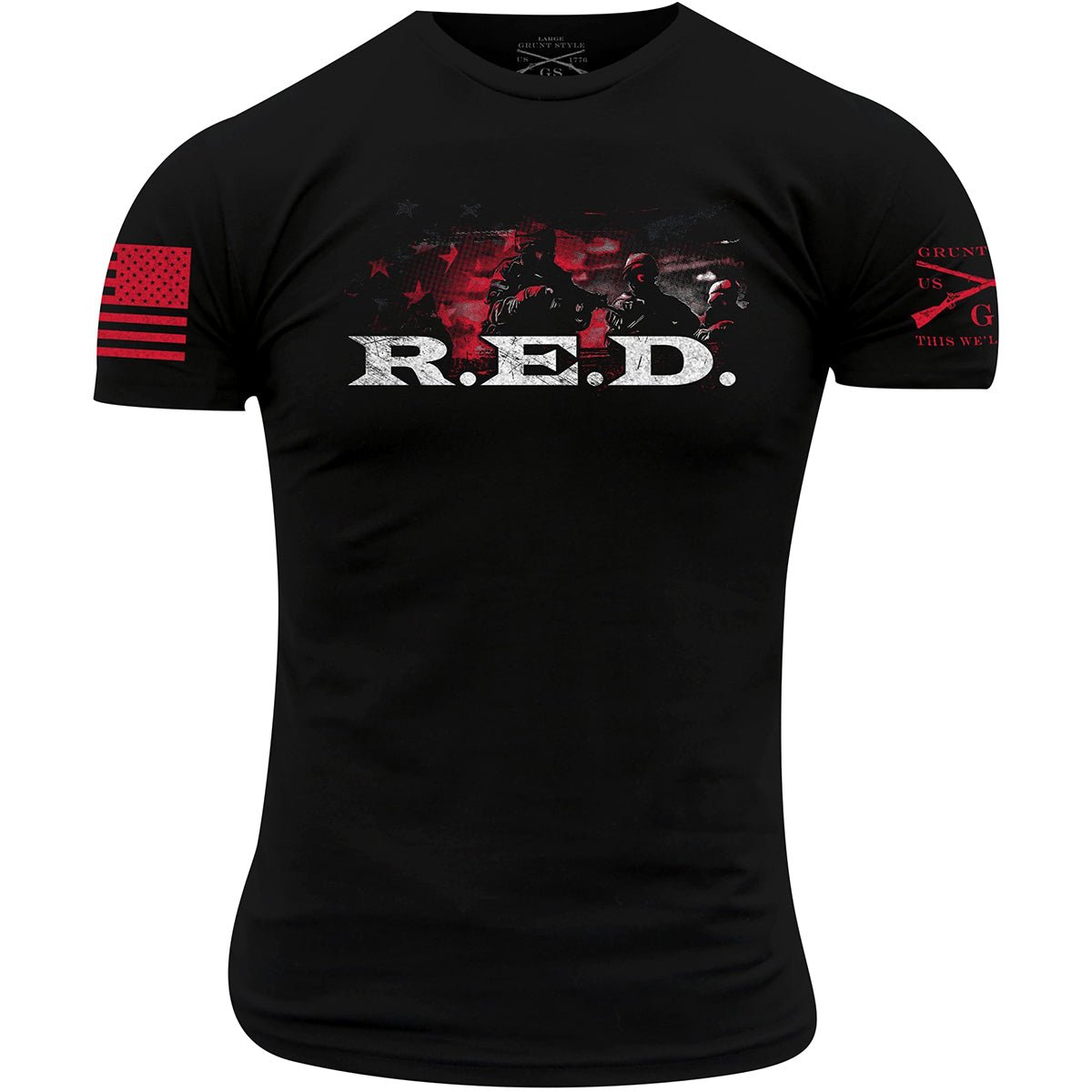 Grunt Style R.E.D. T-Shirt - Black - Forza Sports