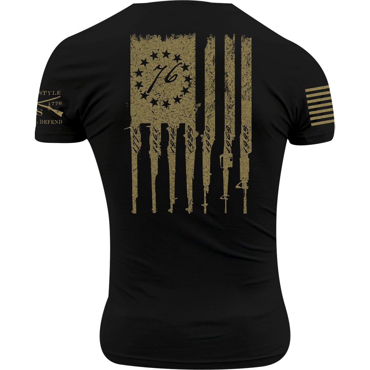 Grunt Style Betsy Rifle Flag T-Shirt - Black - Forza Sports