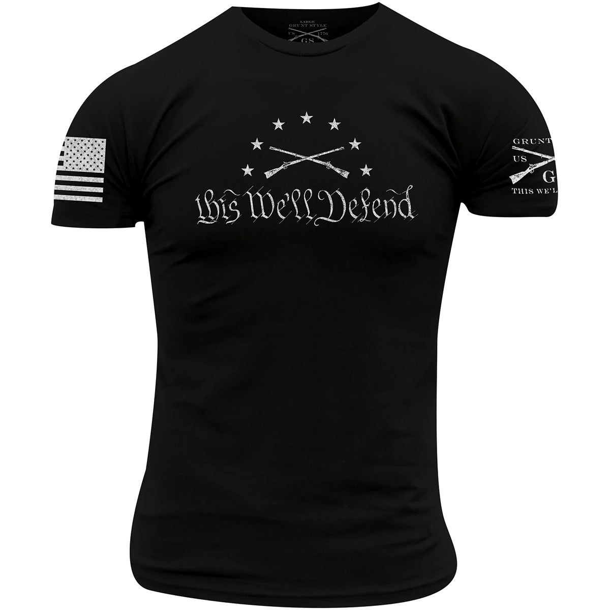 Grunt Style This We'll Defend 2.0 T-Shirt - Black - Forza Sports