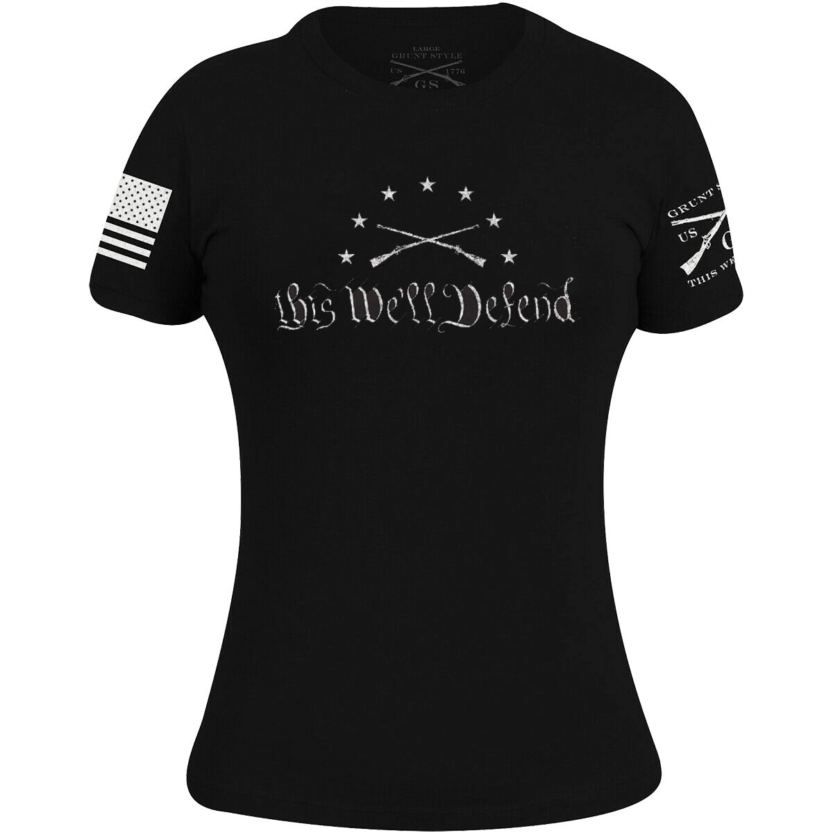 Grunt Style Women's This We'll Defend 2.0 T-Shirt - Black - Forza Sports