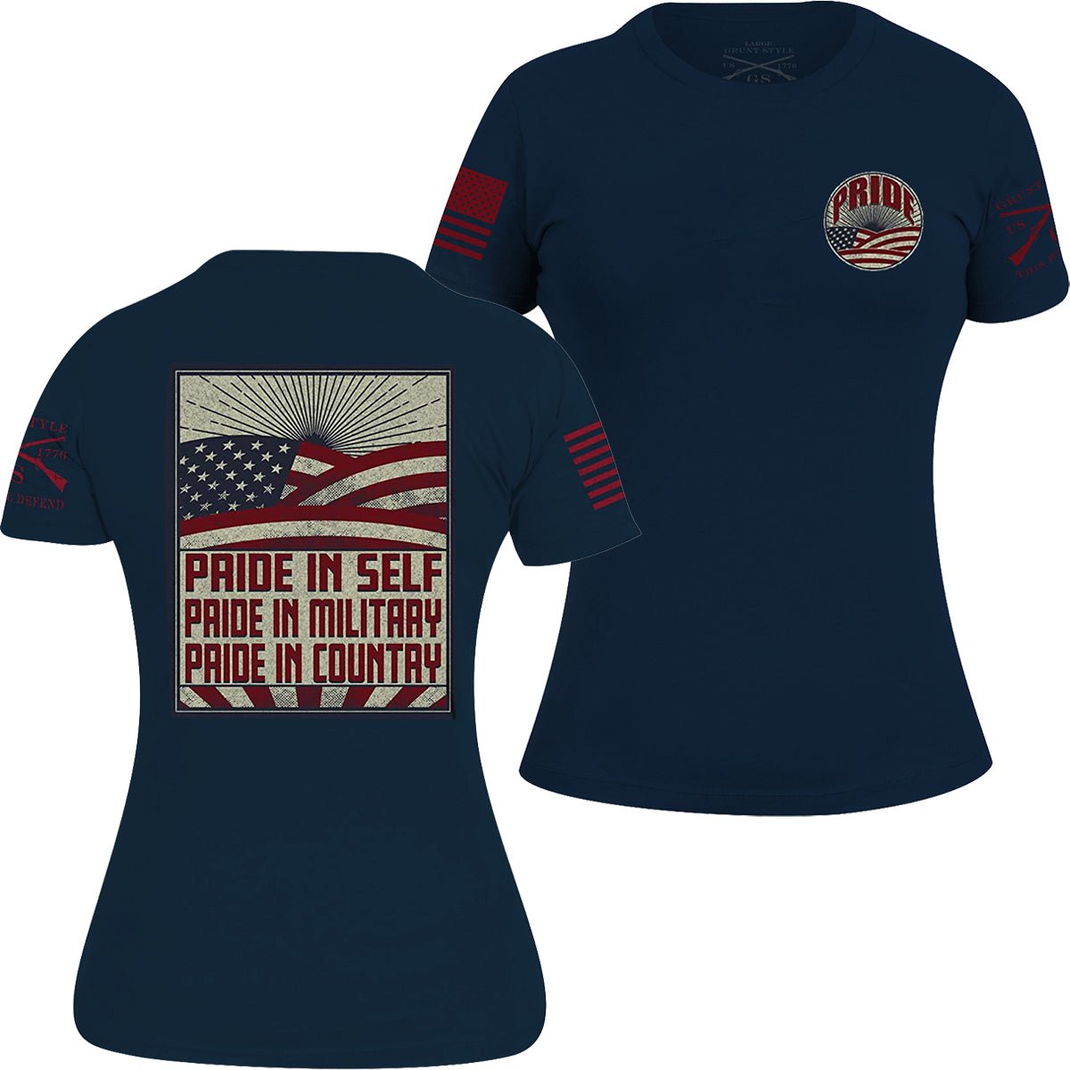 Grunt Style Women's Ethos T-Shirt - Navy - Forza Sports