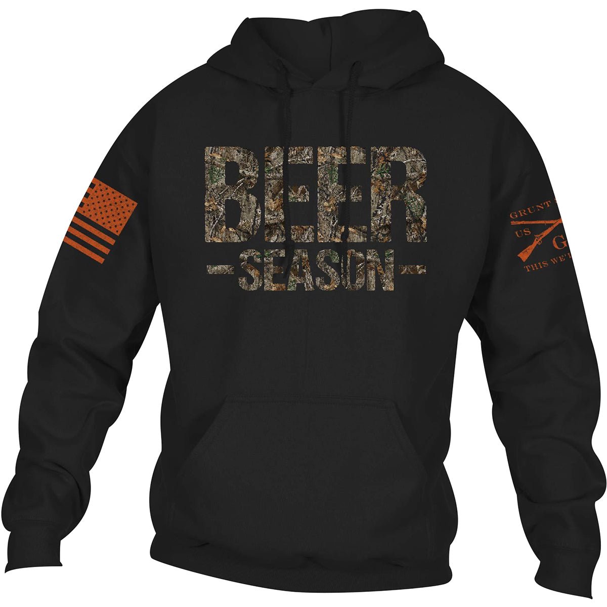 Grunt Style Realtree Edge - Beer Season Pullover Hoodie - Black - Forza Sports