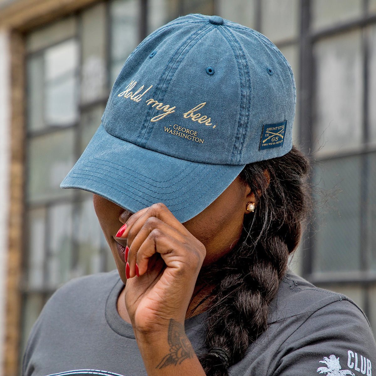 Grunt Style Hold My Beer Hat - Blue - Forza Sports