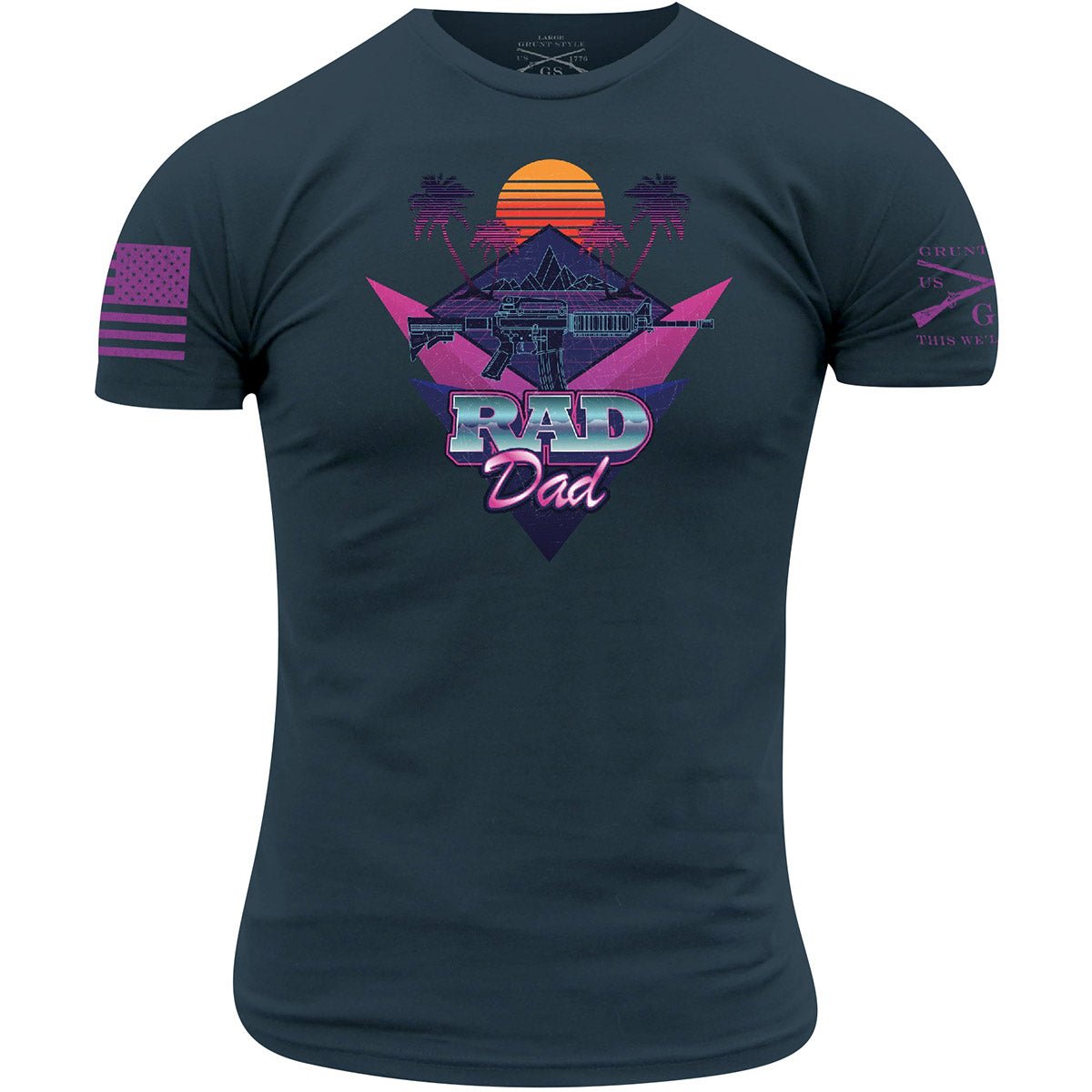 Grunt Style Rad Dad T-Shirt - Navy - Forza Sports