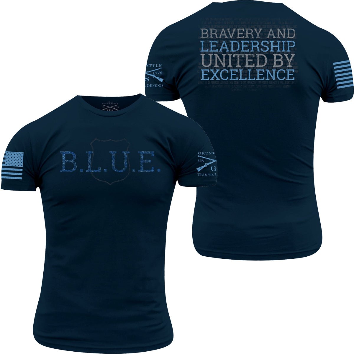 Grunt Style B.L.U.E. T-Shirt - Navy - Forza Sports