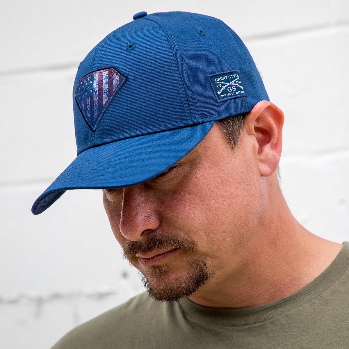 Grunt Style Super Patriot 2.0 Hat - Blue - Forza Sports