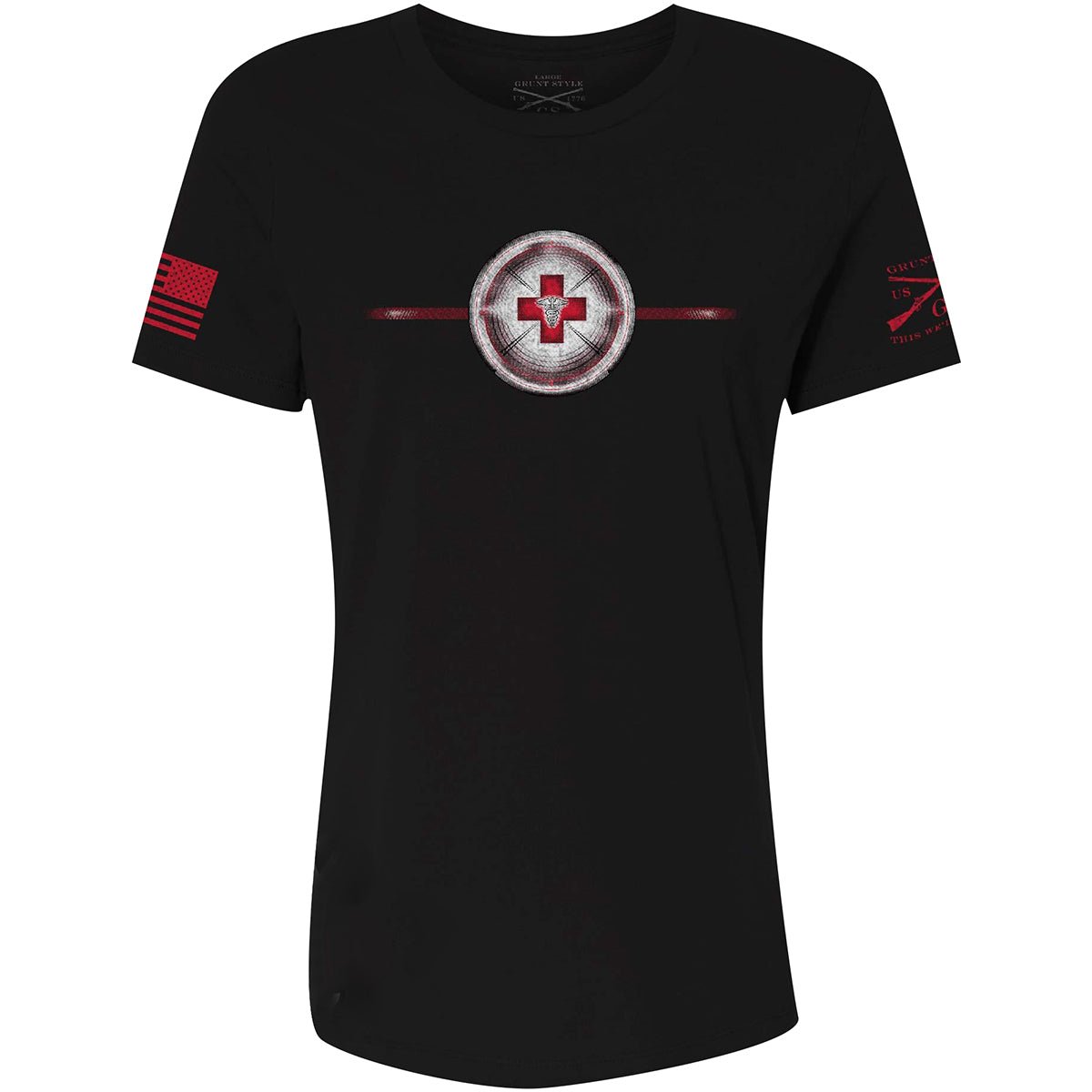 Grunt Style Women's Relaxed Fit Iron Nurse T-Shirt - Black - Forza Sports