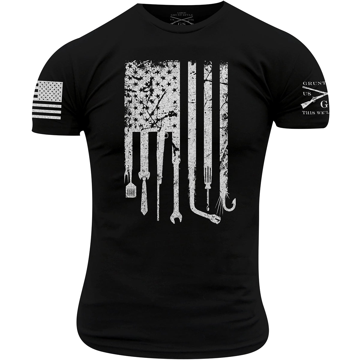 Grunt Style Dad Flag T-Shirt - Black - Forza Sports
