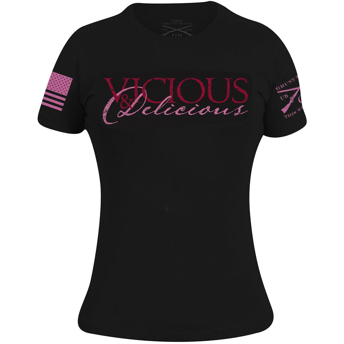 Grunt Style Women's Vicious & Delicious T-Shirt - Black - Forza Sports