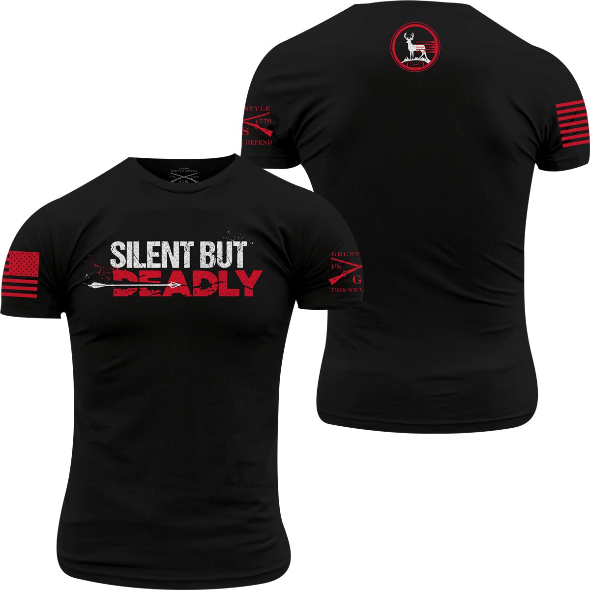 Grunt Style Silent But Deadly T-Shirt - Black - Forza Sports