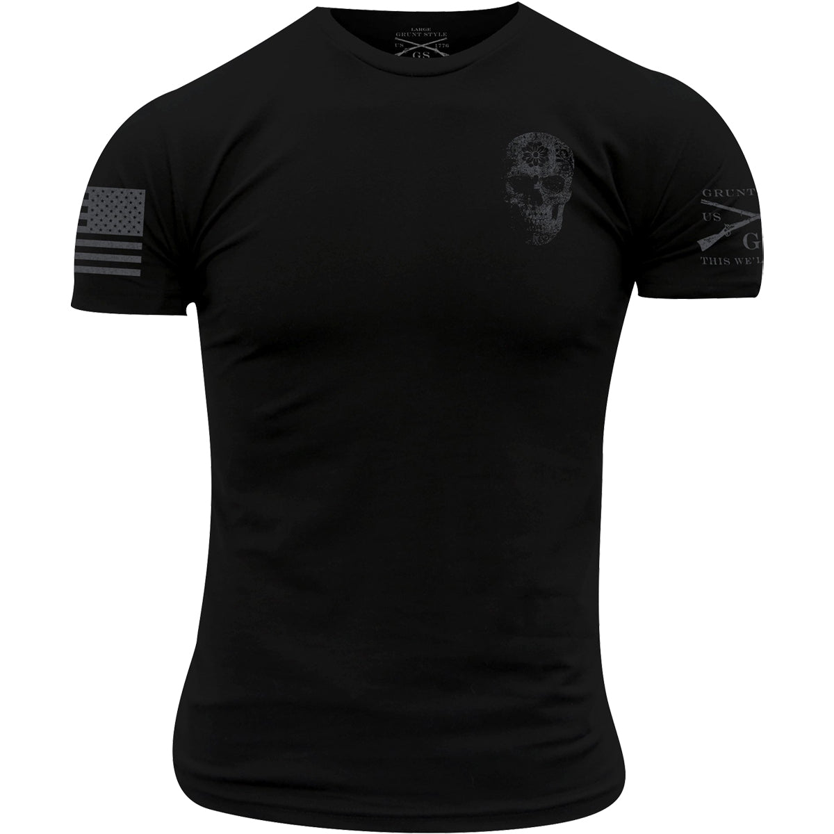 Grunt Style Sugar Skull Remix T-Shirt - Black - Forza Sports