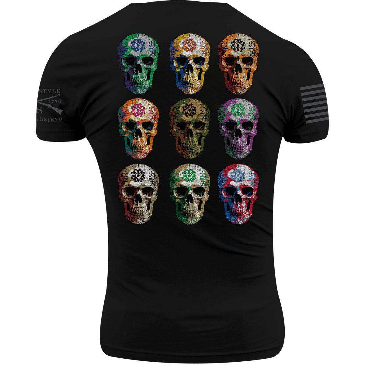 Grunt Style Sugar Skull Remix T-Shirt - Black - Forza Sports