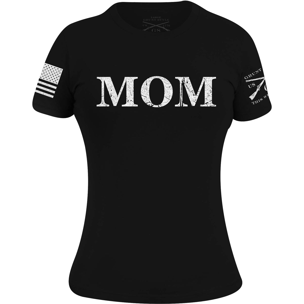 Grunt Style Women's Relaxed Fit Mom Defined T-Shirt - Black - Forza Sports