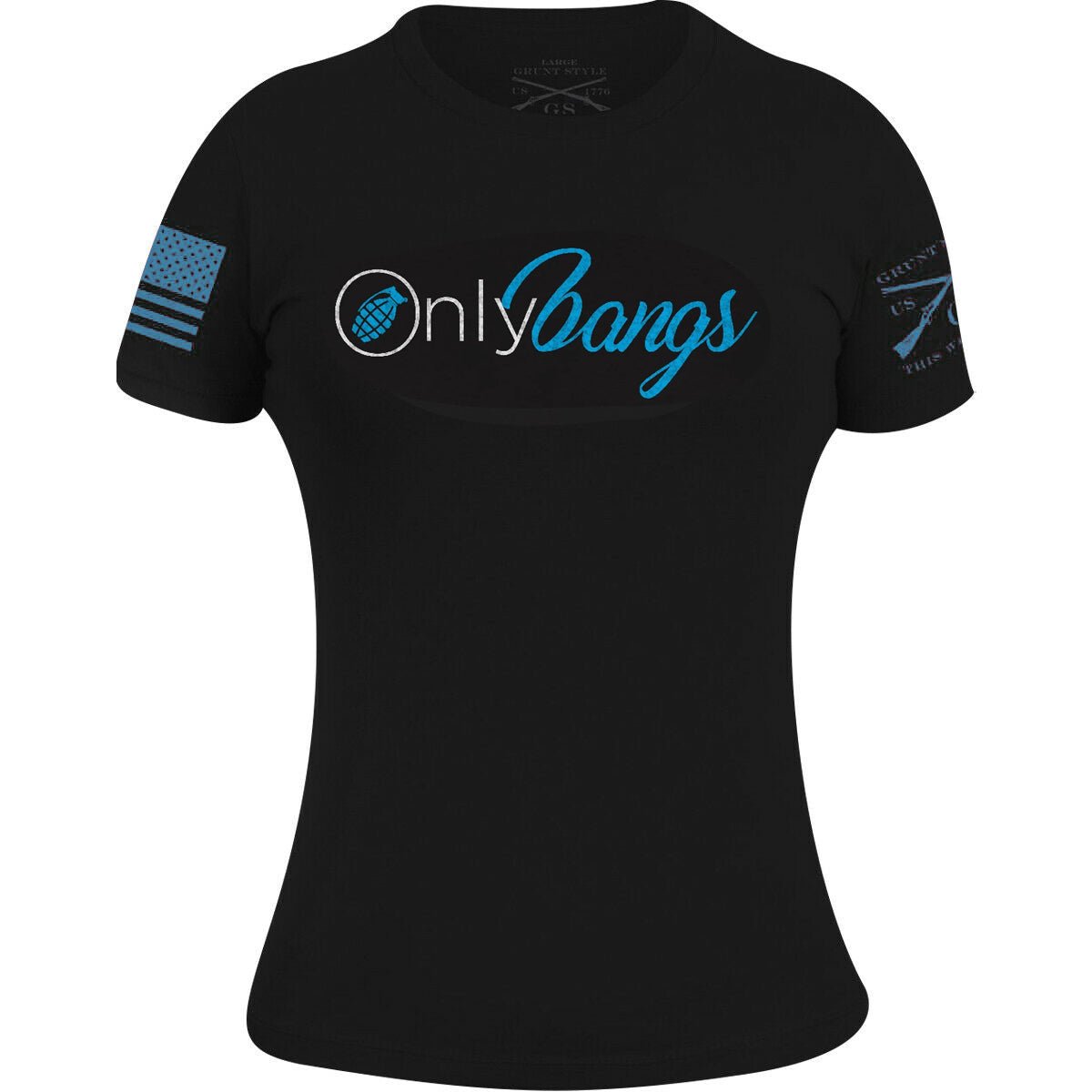 Grunt Style Women's Only Bangs T-Shirt - Black - Forza Sports