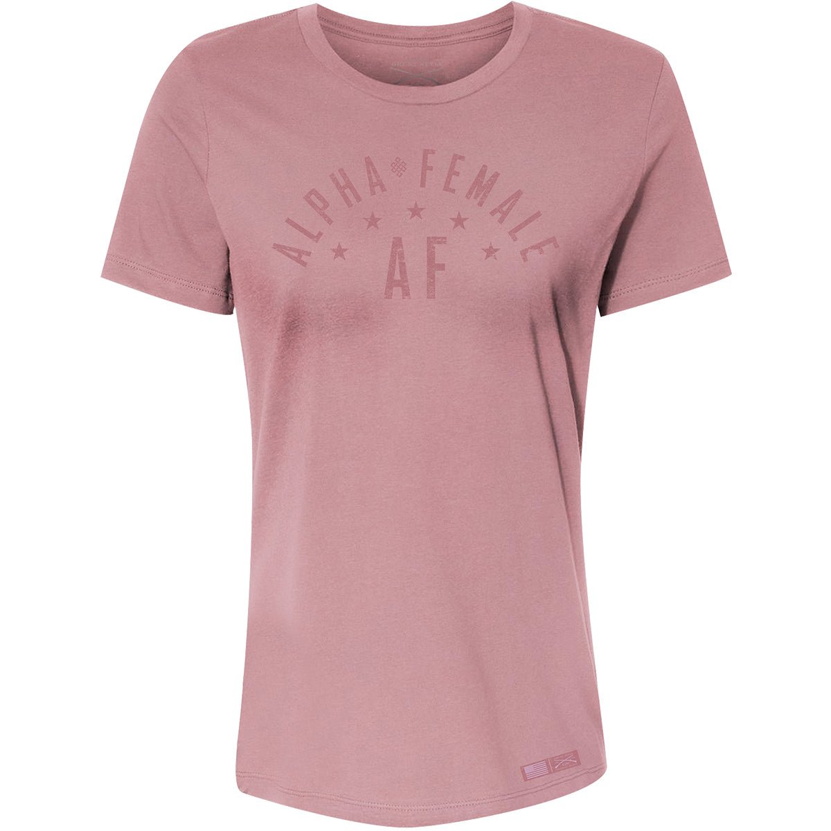 Grunt Style Women's Alpha Female AF Relaxed Fit T-Shirt - Pink - Forza Sports