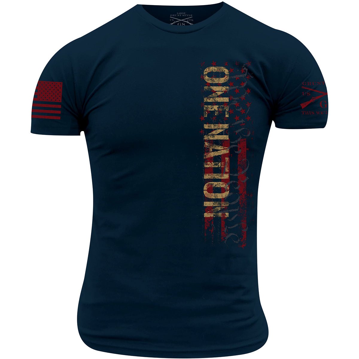 Grunt Style One Nation T-Shirt - Navy - Forza Sports