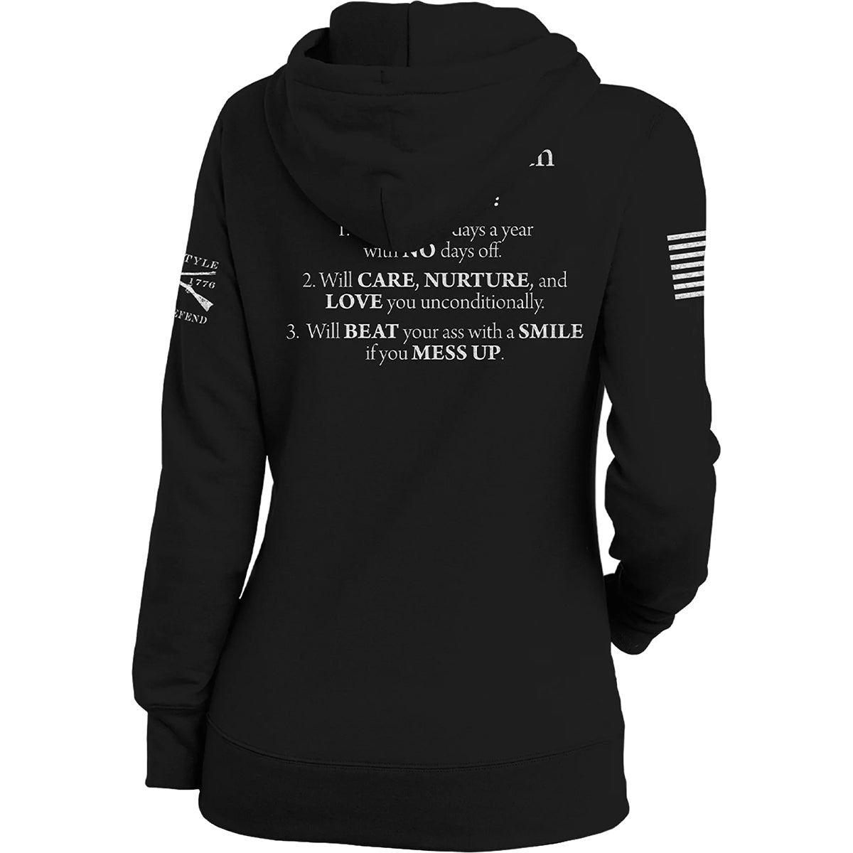 Grunt Style Women's Mom Defined Pullover Hoodie - Black - Forza Sports