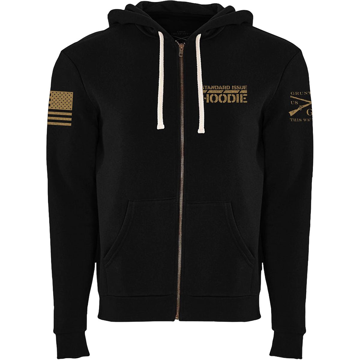 Grunt Style This Is My Hoodie Full - Zip Hoodie - Black - Forza Sports