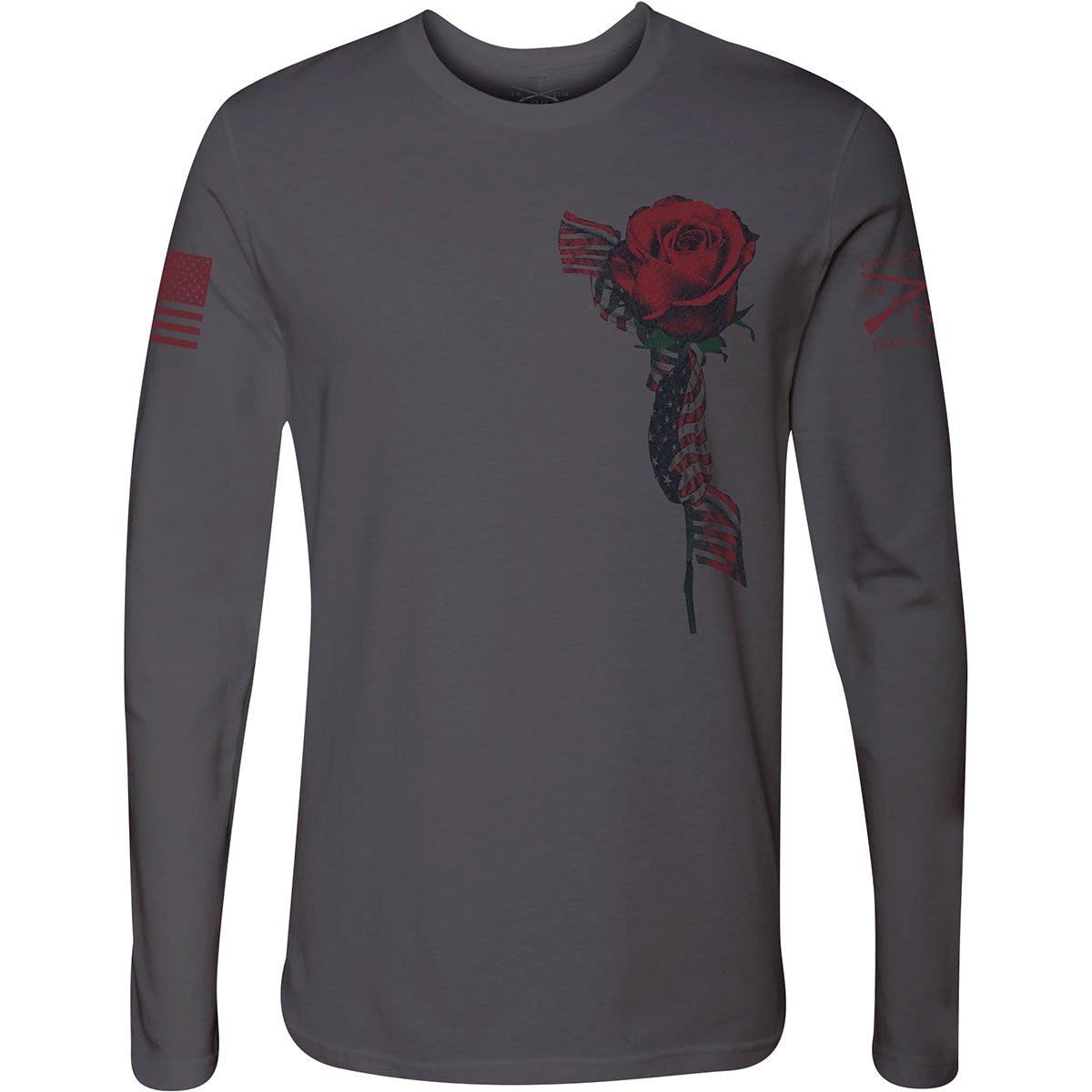 Grunt Style Women's Glory Rose Long Sleeve T-Shirt - Gray - Forza Sports