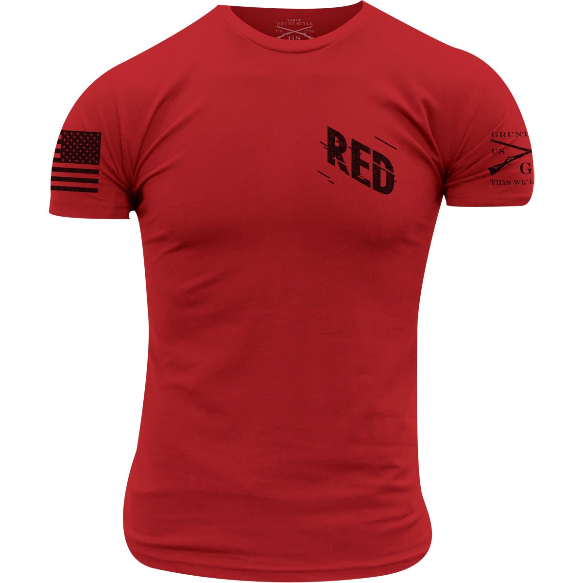 Grunt Style R.E.D. Movement T-Shirt - Red - Forza Sports