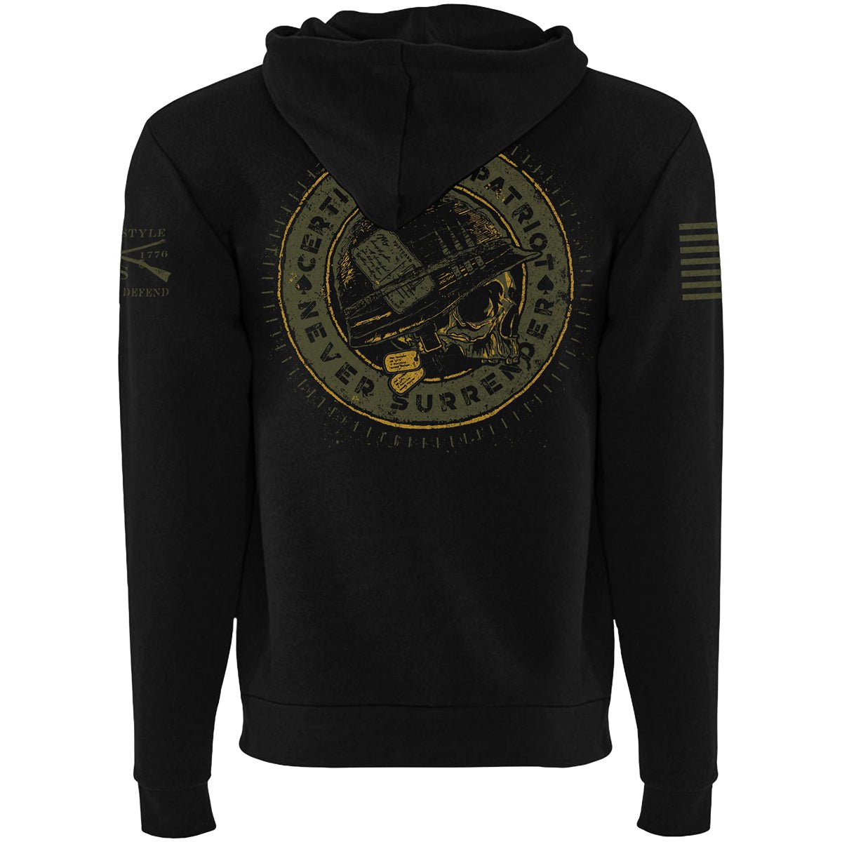 Grunt Style Patriot Seal Full Zip Hoodie - Black - Forza Sports