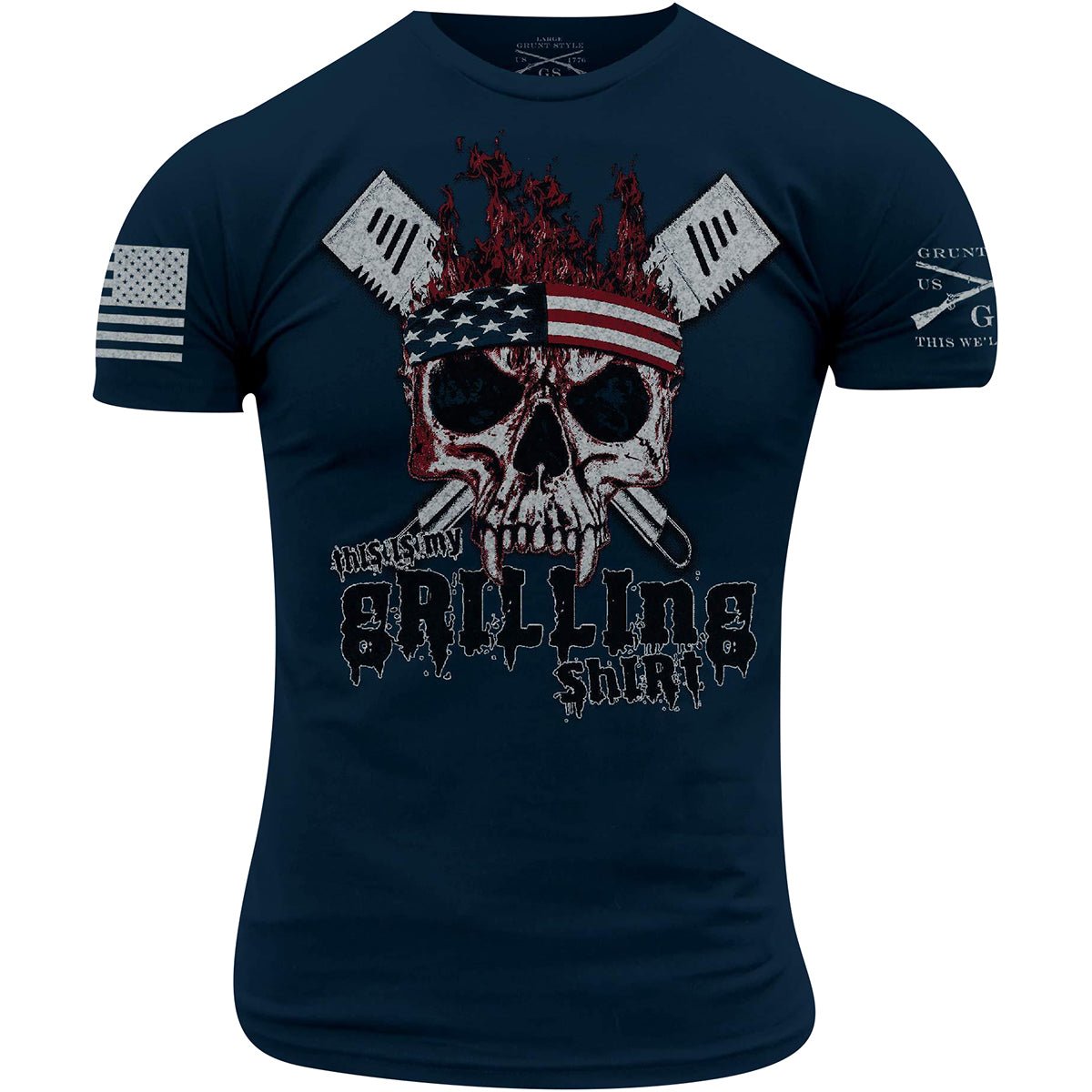 Grunt Style This Is My Grilling Shirt T-Shirt - Midnight Navy - Forza Sports