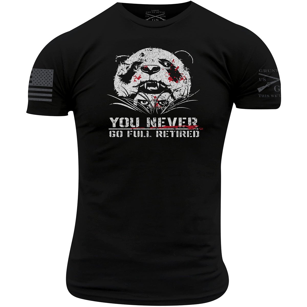 Grunt Style Full Retired T-Shirt - Black - Forza Sports
