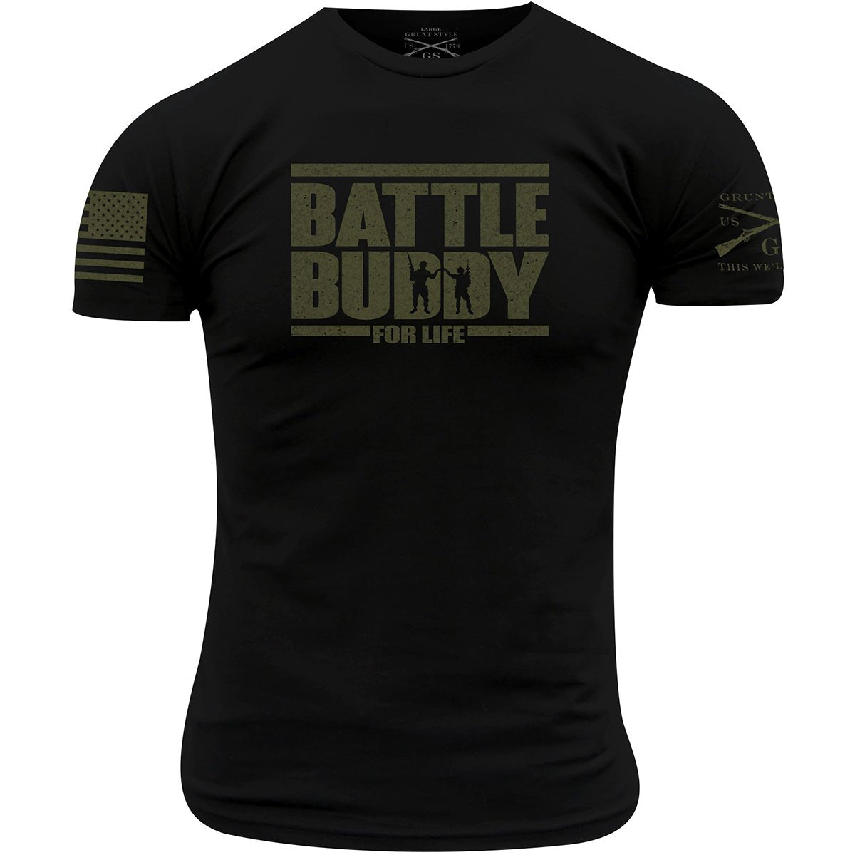 Grunt Style Battle Buddy For Life T-Shirt - Black - Forza Sports