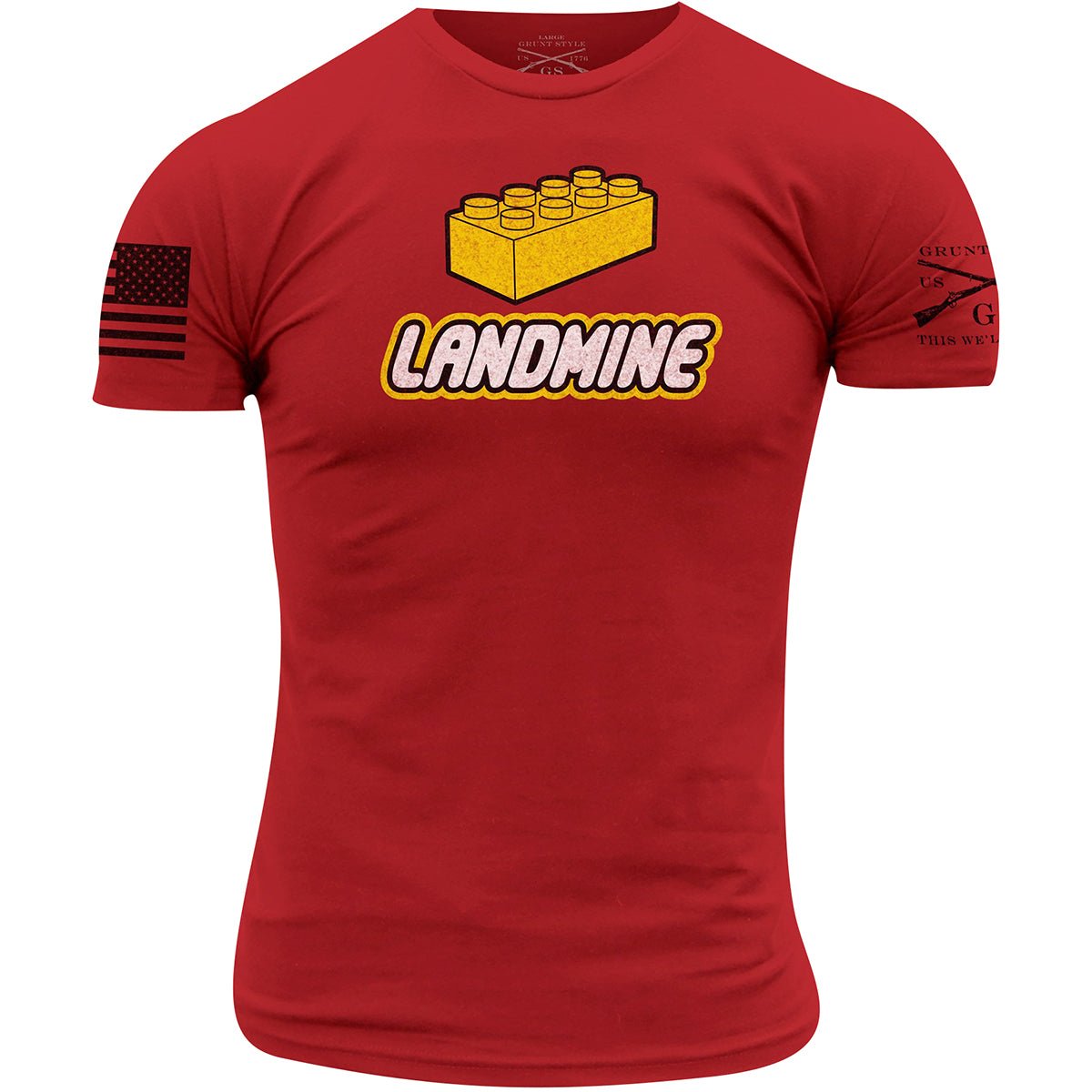 Grunt Style Landmine T-Shirt - Red - Forza Sports