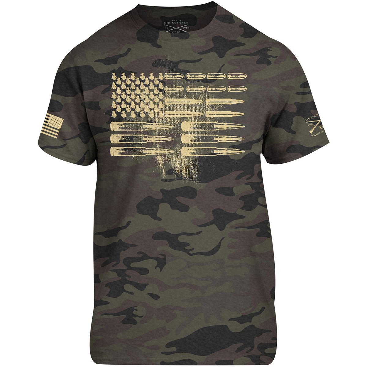 Grunt Style Realtree Edge - Ammo Flag T-Shirt - Camo - Forza Sports