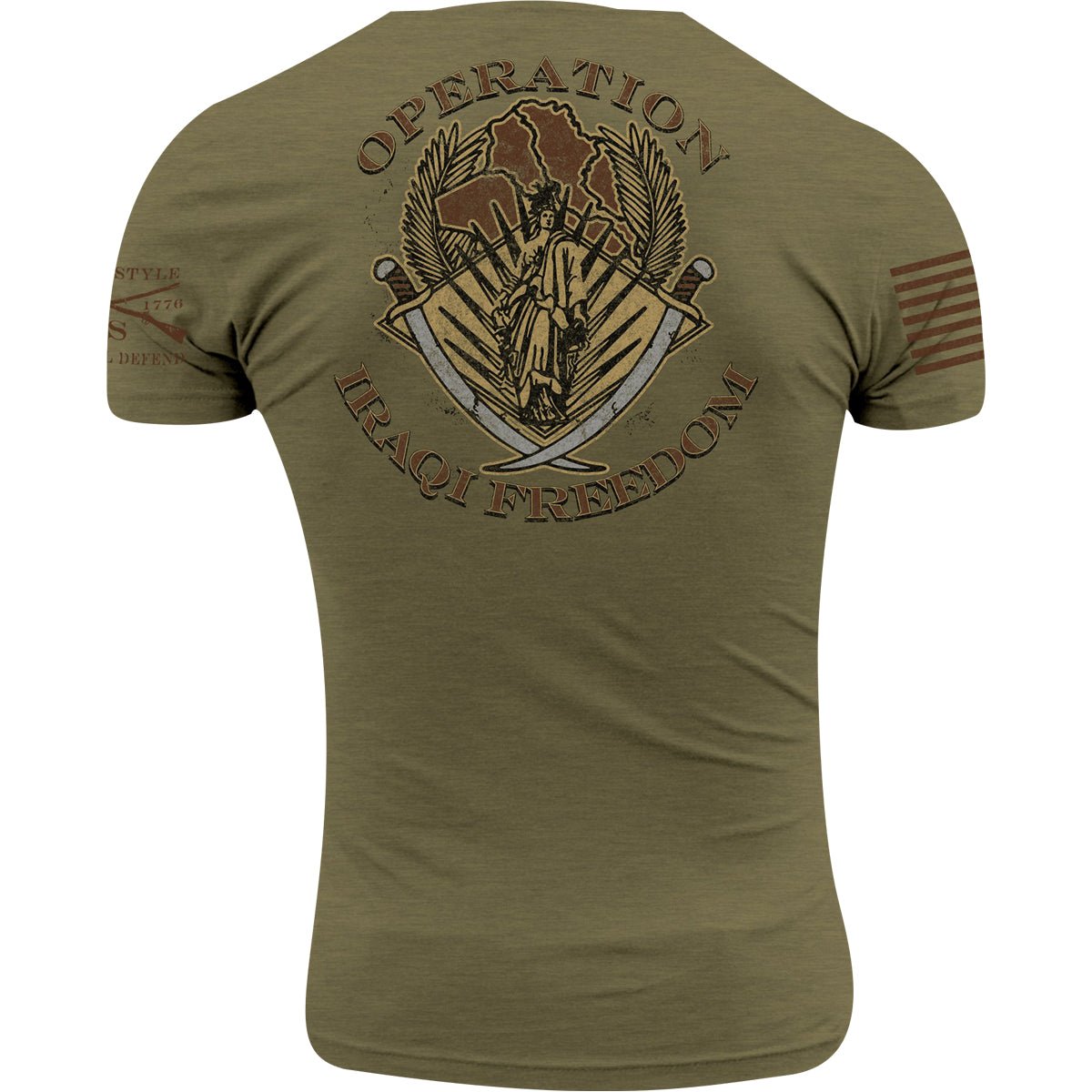 Grunt Style O.I.F. Veteran T-Shirt - Military Green - Forza Sports