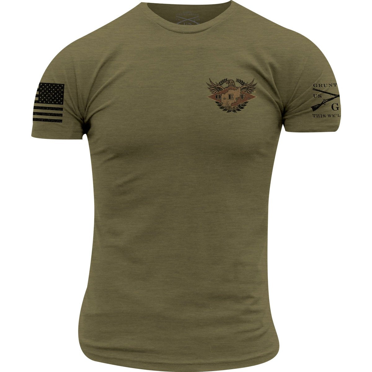 Grunt Style O.E.F. Veteran T-Shirt - Military Green - Forza Sports