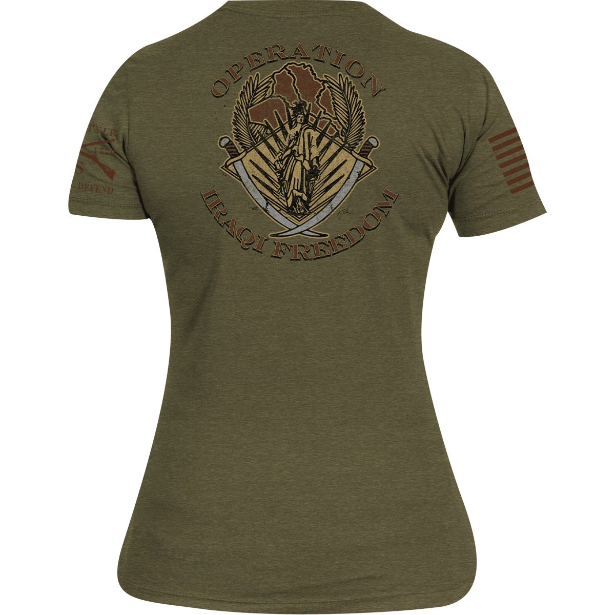 Grunt Style Women's O.I.F. Veteran T-Shirt - Military Green - Forza Sports