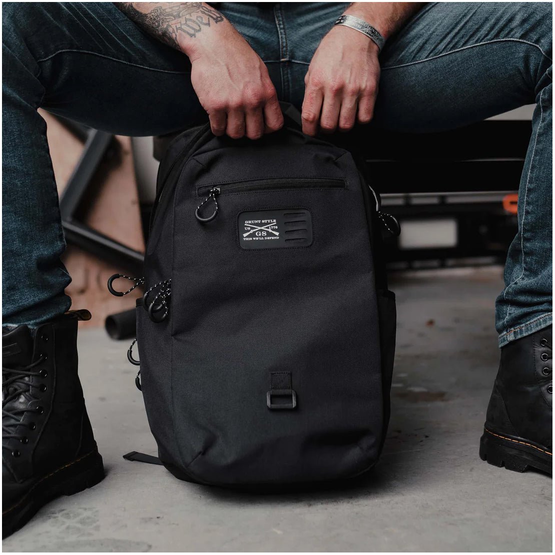 Grunt Style Everyday Carry Mid Daypack - Black - Forza Sports