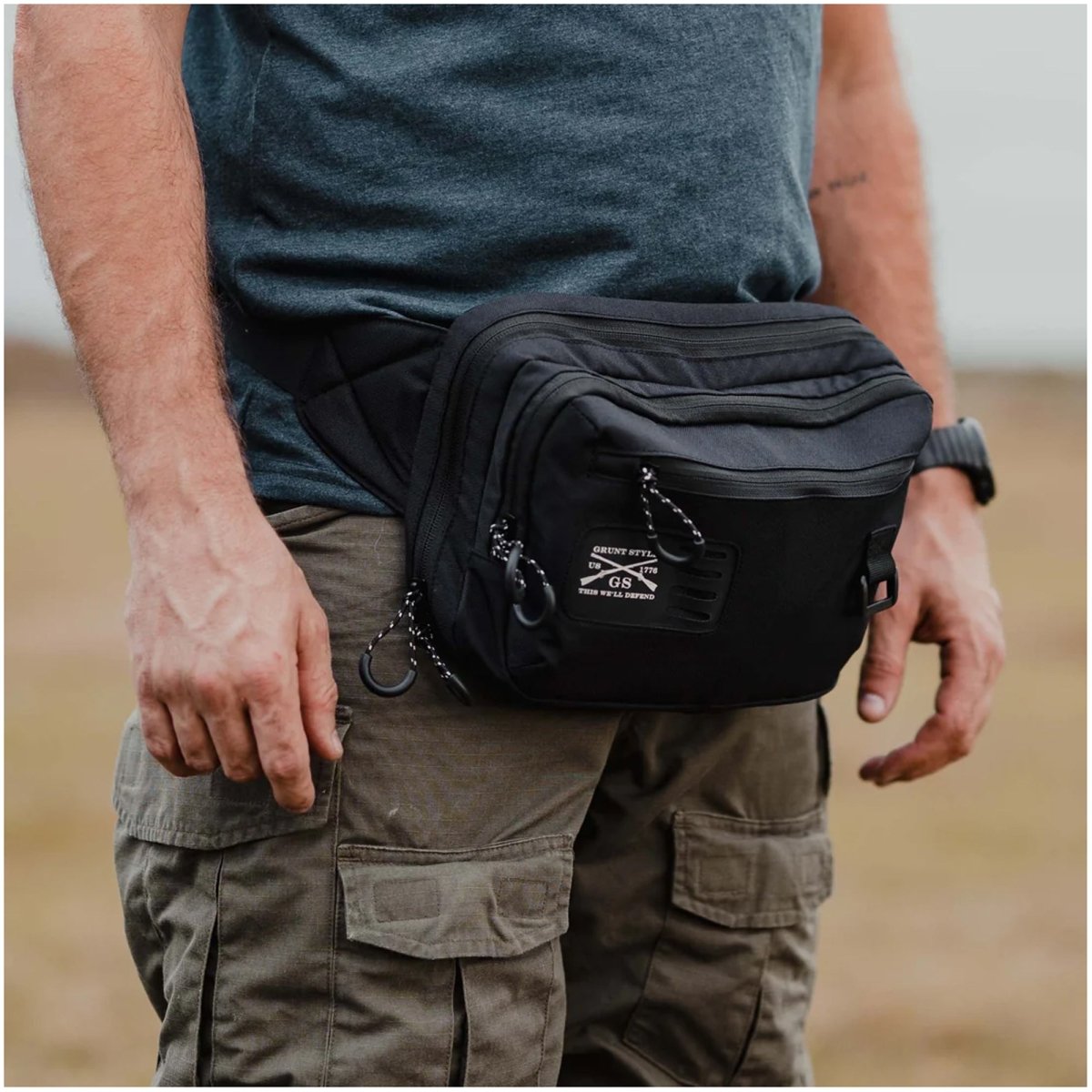 Grunt Style Everyday Carry Fanny Pack - Black - Forza Sports