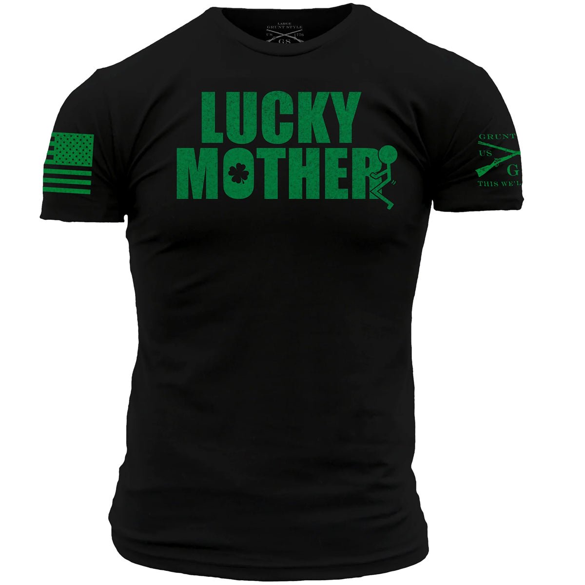 Grunt Style Lucky Mother T-Shirt - Black - Forza Sports