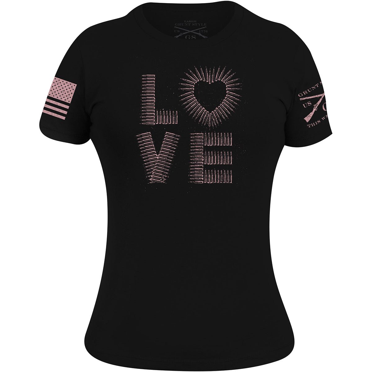 Grunt Style Women's Love Ammo T-Shirt - Black - Forza Sports