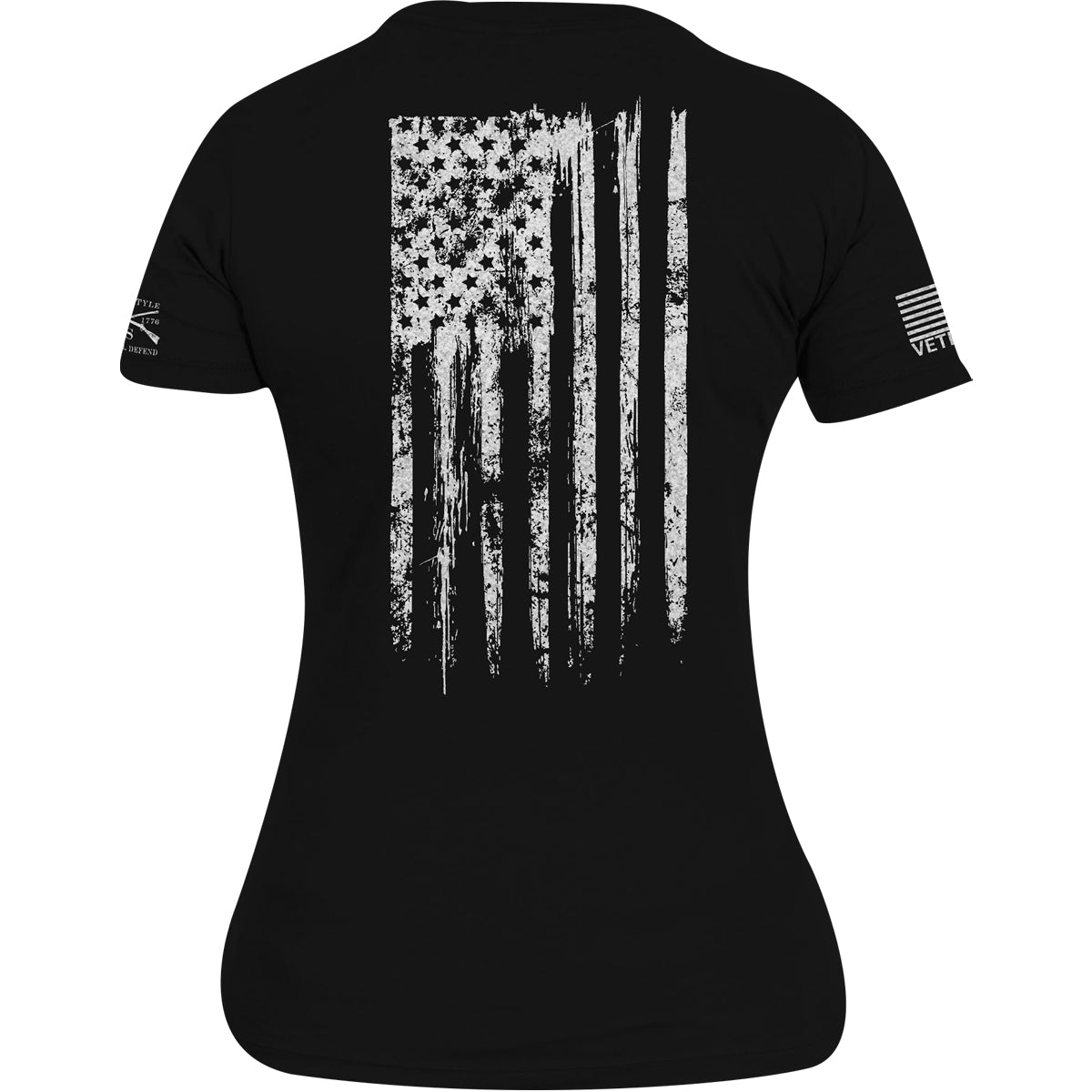 Grunt Style Women's Veteran Flag T-Shirt - Black - Forza Sports