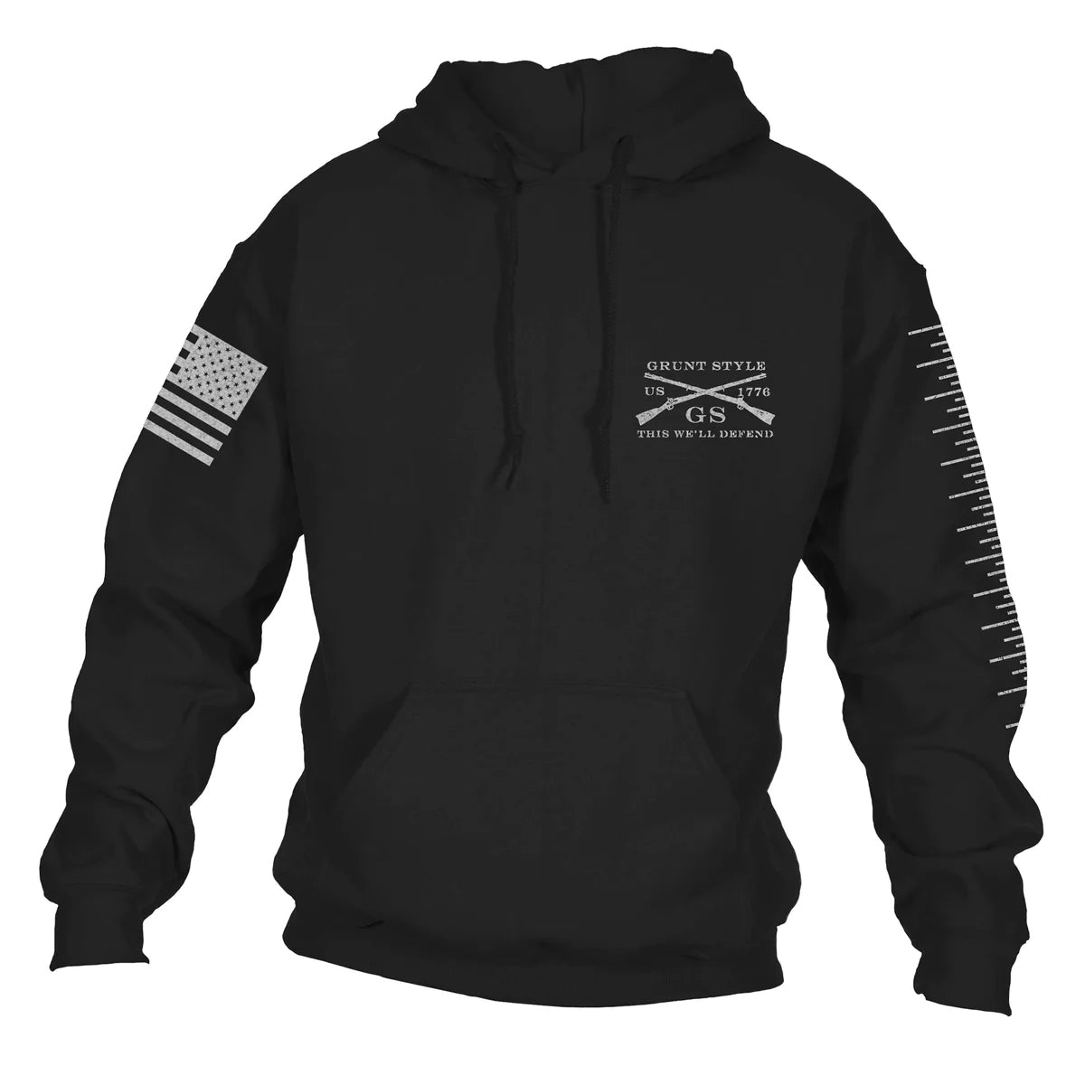 Grunt Style Reeltree Fishing - It Was This Big Pullover Hoodie - Black - Forza Sports