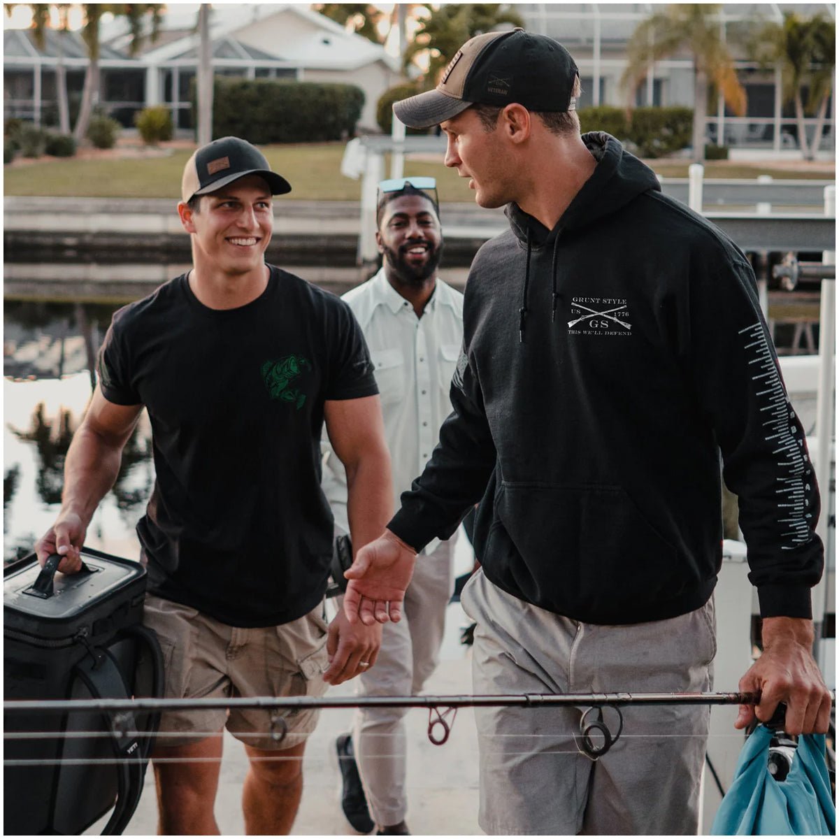 Grunt Style Reeltree Fishing - It Was This Big Pullover Hoodie - Black - Forza Sports