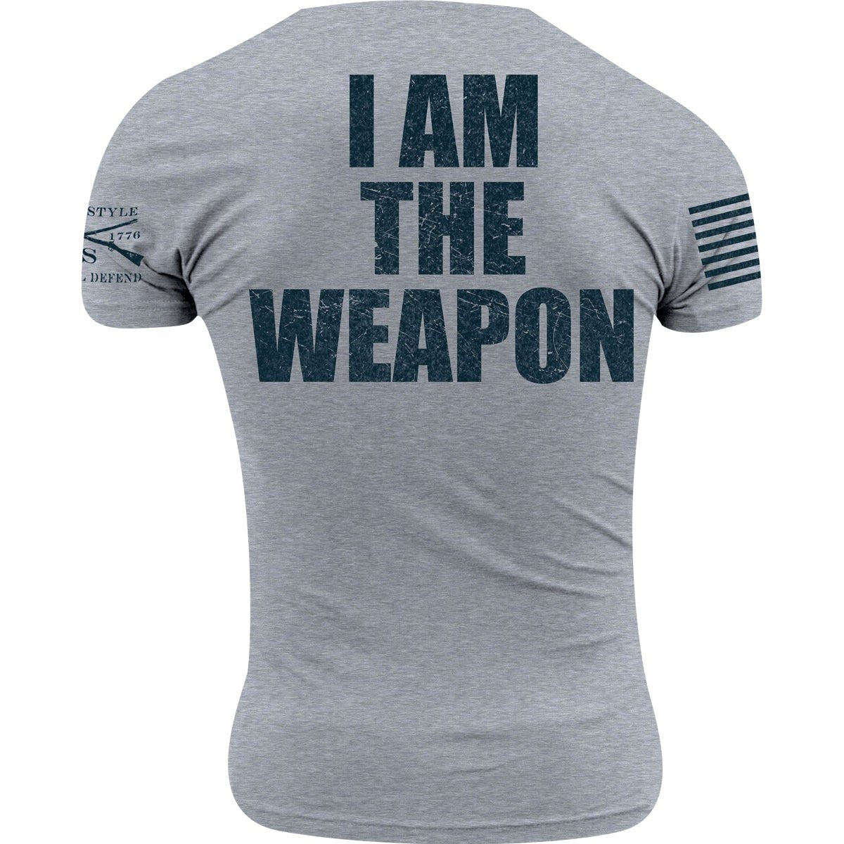 Grunt Style I Am The Weapon T-Shirt - Dark Heather Gray - Forza Sports