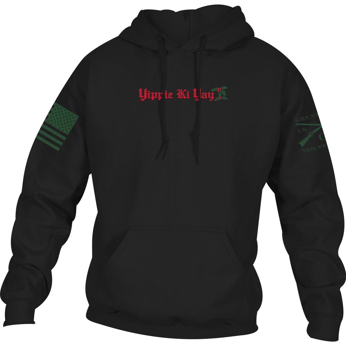 Grunt Style Yippie Ki Yay 2.0 Pullover Hoodie - Black - Forza Sports